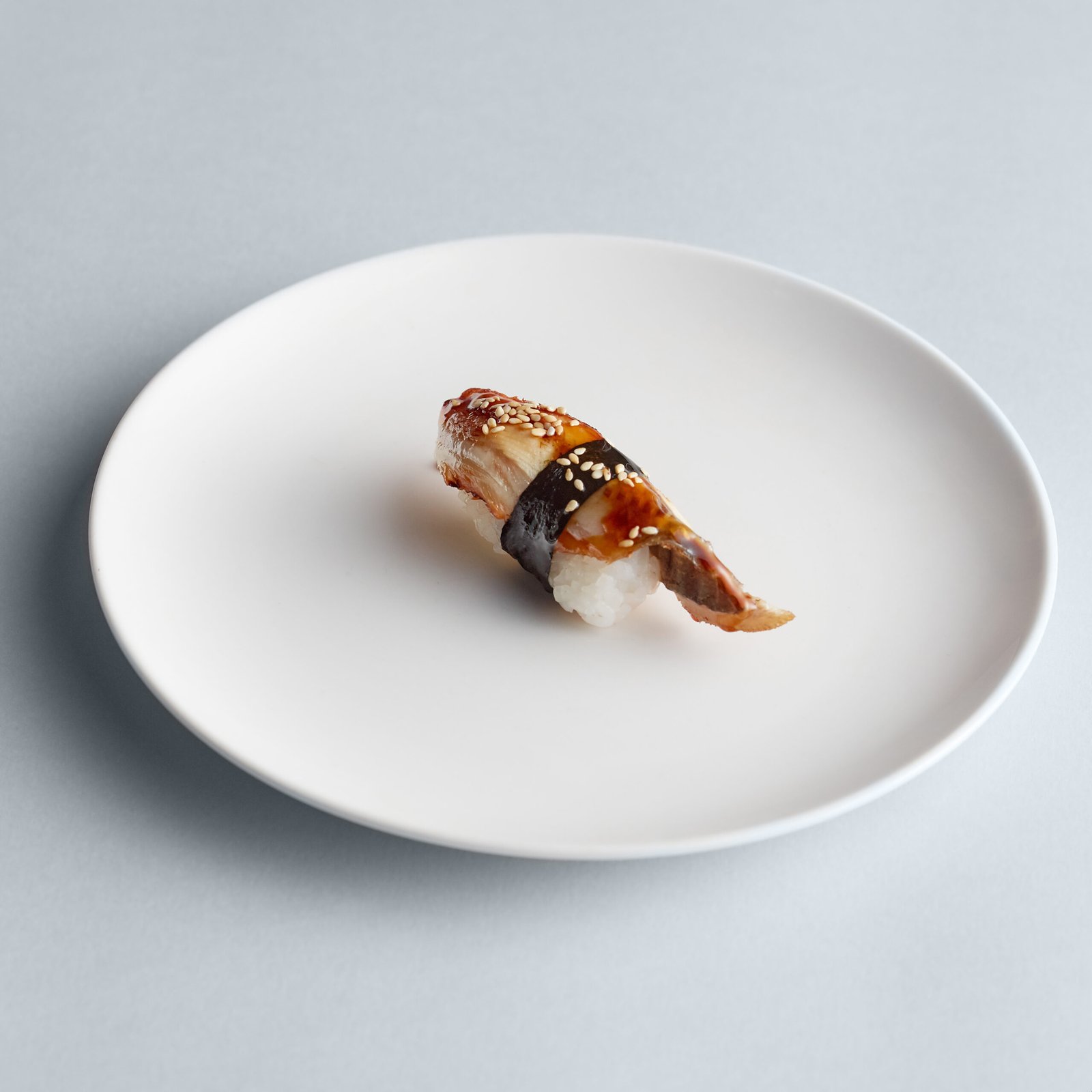 minimalistic nigiri sushi on plate