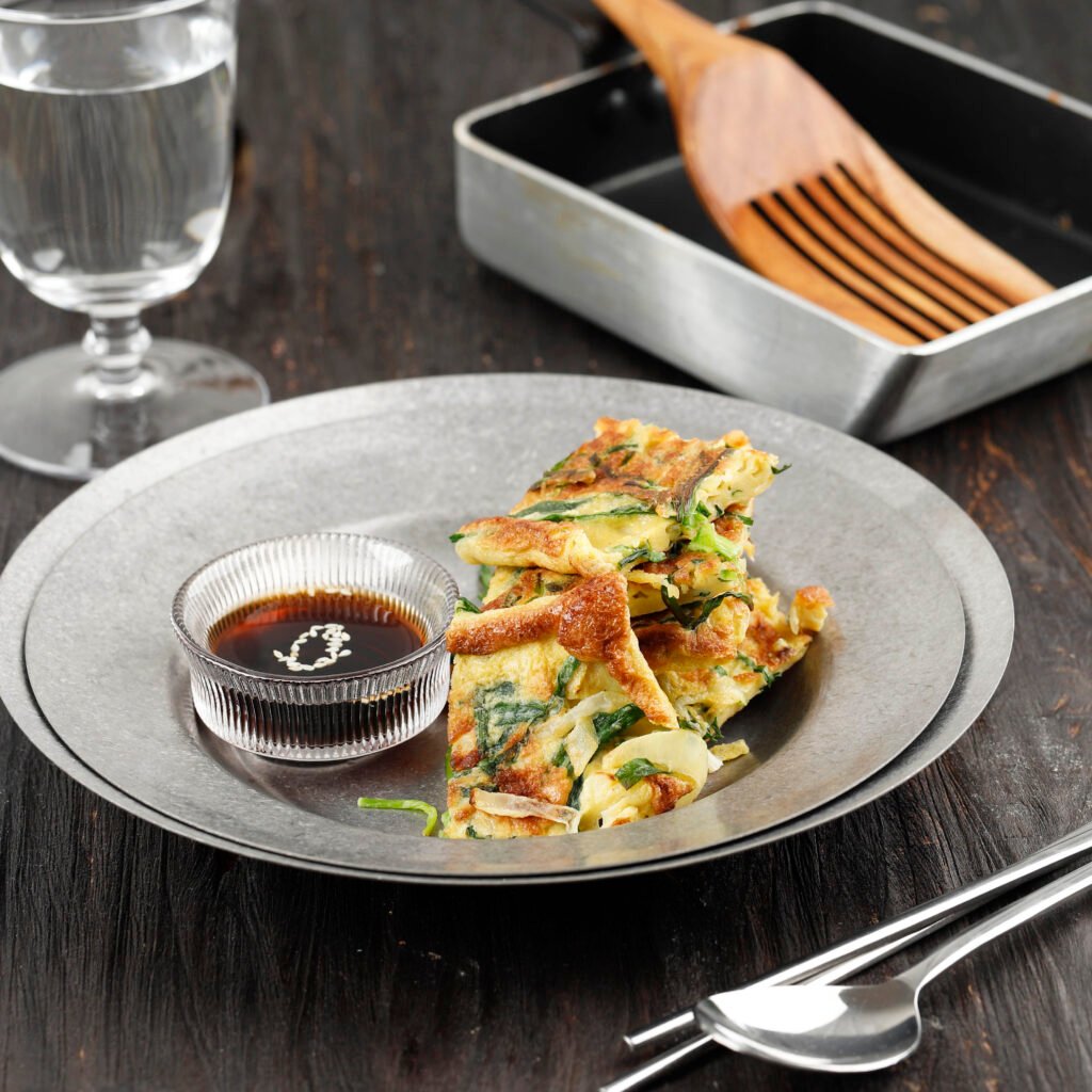 chives pancake korean pajeon